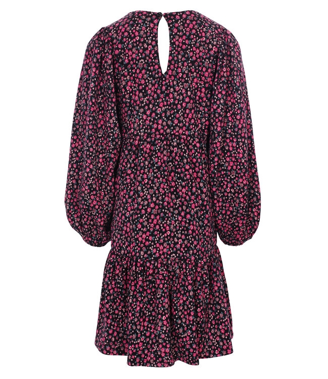 Dress crinkle Black Mini Flowers