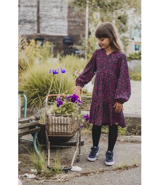 LOOXS Little Dress crinkle Black Mini Flowers