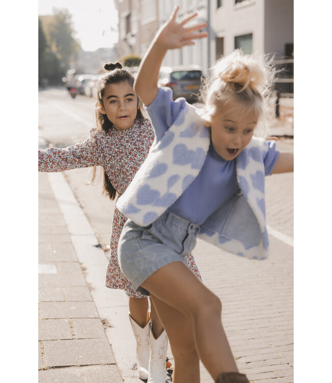 fleece gilet Offwhite Hartjes