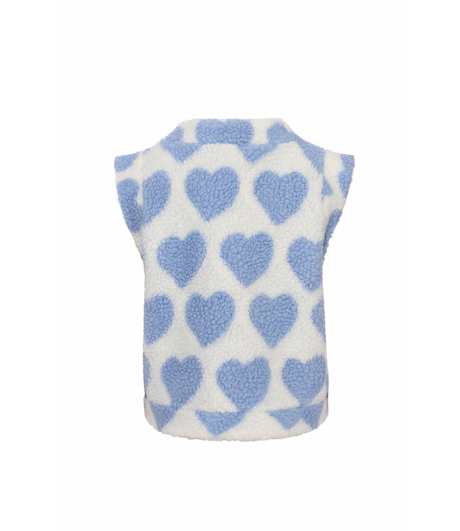 fleece gilet Offwhite Hartjes