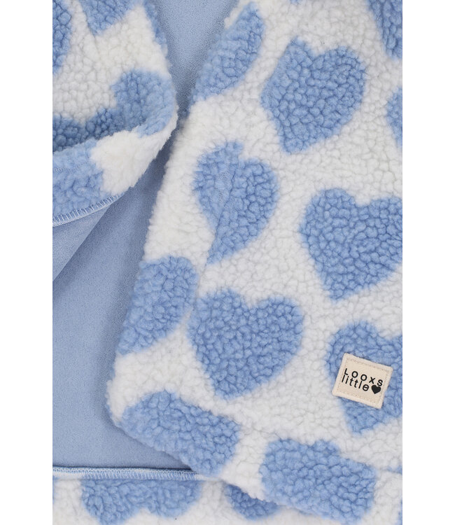 Teddy gilet Offwhite Hearts