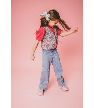 LOOXS Little Gewatteerd gilet Wildflower