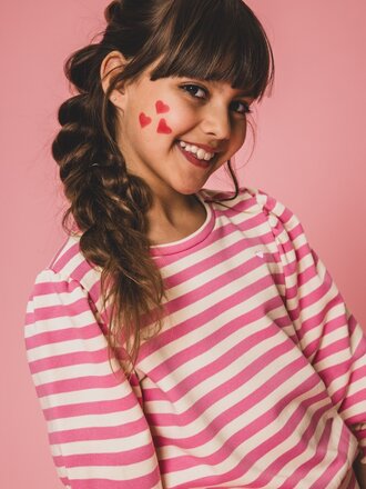 LOOXS Little Sweater Pink Stripe LOOXS Little Sweater Pink Stripe