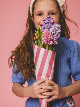 LOOXS Little Fancy Rib top Lavendel