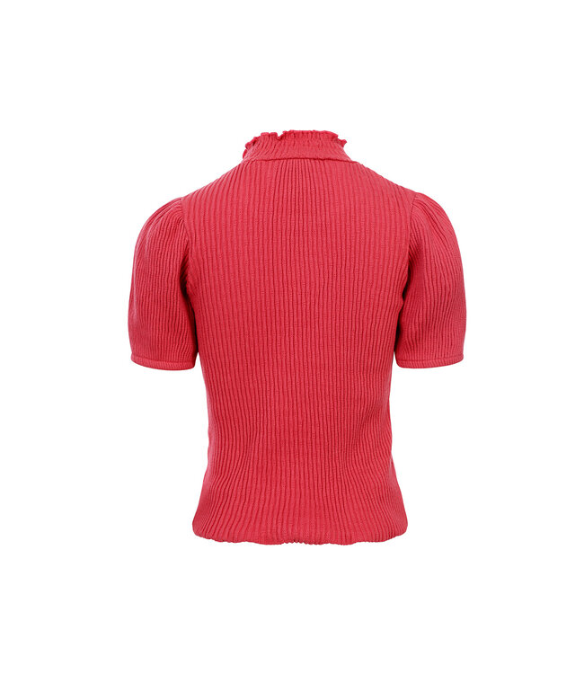 Fancy Rib top Pink Punch