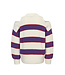 Striped knitted jumper keyholes
