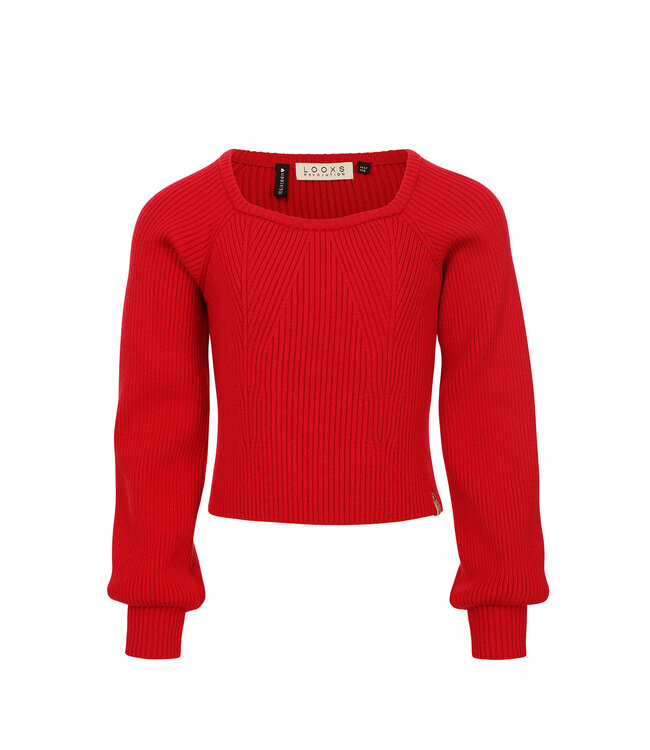 Knitted top Scarlet Red