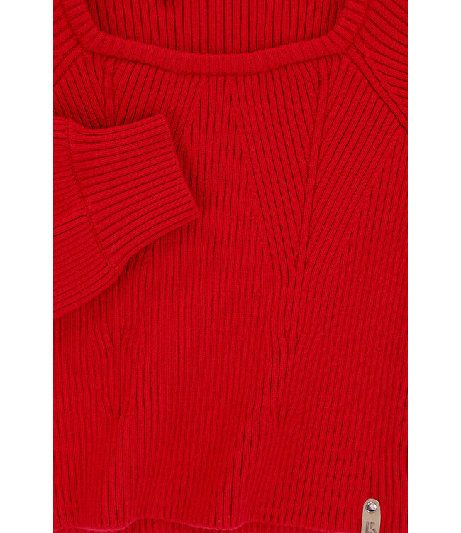 Gebreide top Scarlet Red