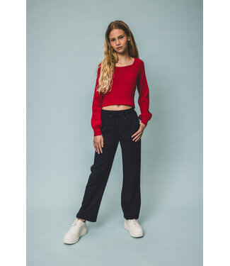 LOOXS 10sixteen Knitted top Scarlet Red