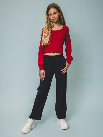 LOOXS 10sixteen Knitted top Scarlet Red