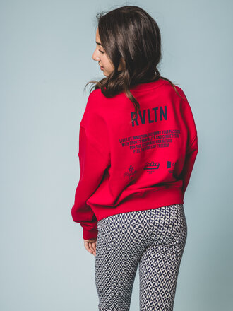 LOOXS 10sixteen Sweater Red Backprint LOOXS 10sixteen Sweater Red Backprint