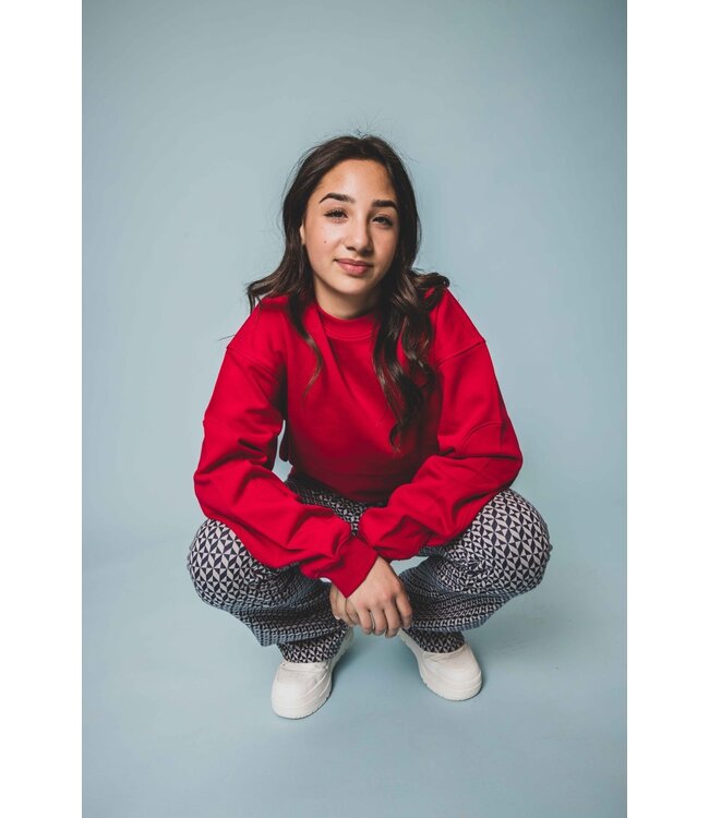 Sweater Red Backprint