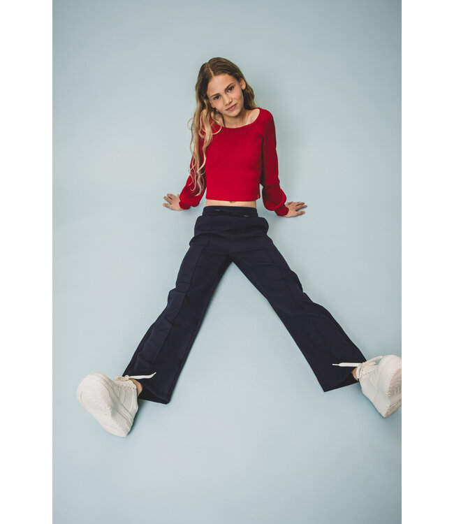 Sporty pantalon navy