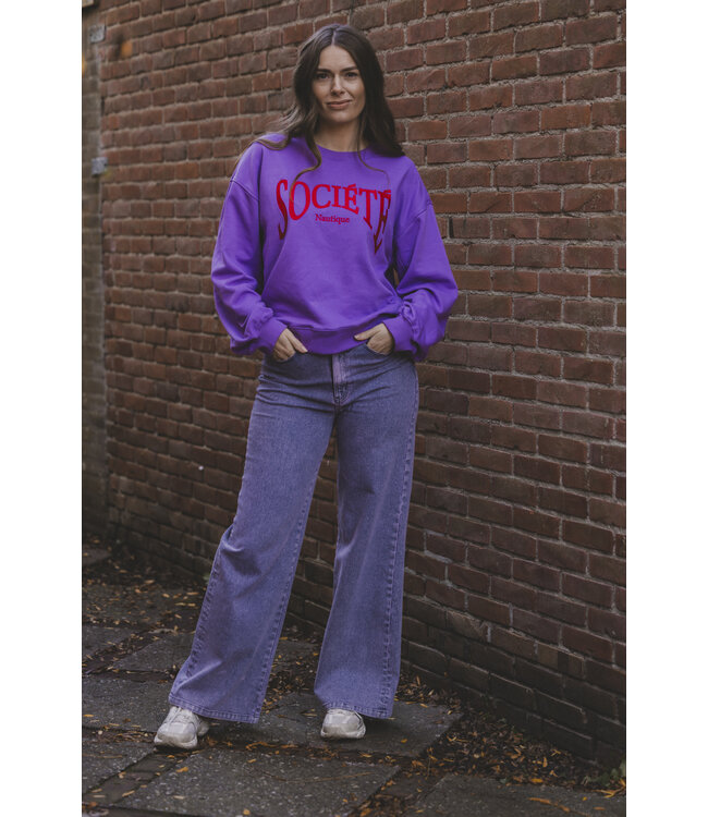 LXS Purple denim washed look