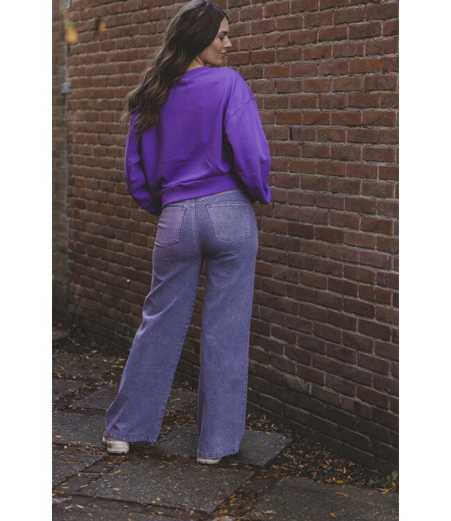 LXS Purple denim washed look