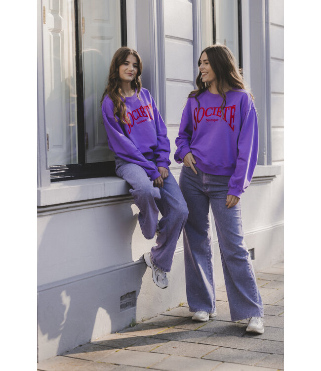 LXS Purple denim washed look