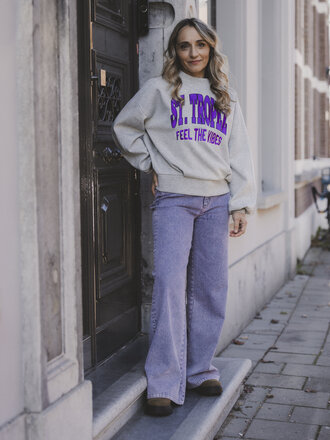 LXS the female concept LXS Purple denim washed look  LXS the female concept LXS Purple denim washed look
