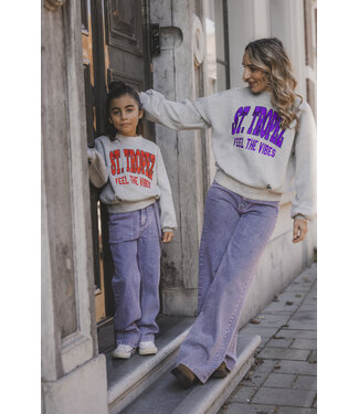 LOOXS 10sixteen Purple denim washed look 