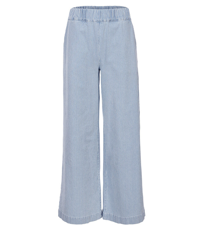 LXS Striped denim wide leg Bleach Blue