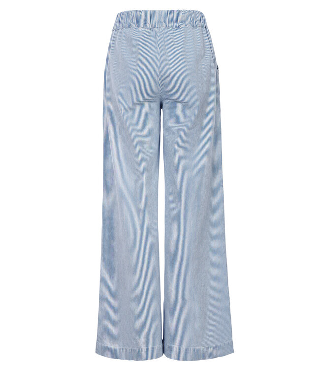 LXS Striped denim wide leg Bleach Blue