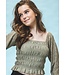 Top smock Olijfgroen