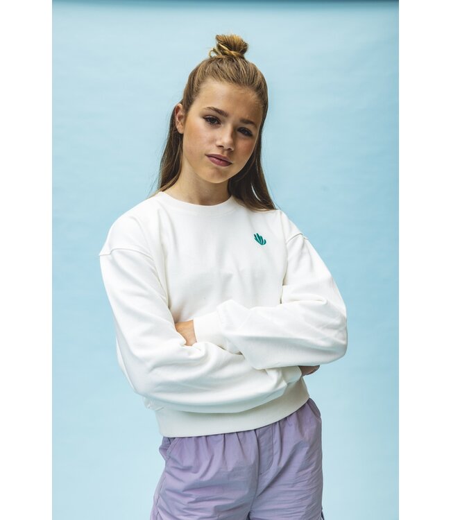 Sweater White Backprint