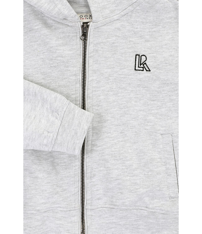 Sweatvest Grey Melee back print