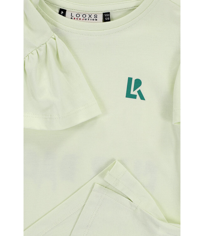 T-shirt Pastel Lime Modal/Cotton