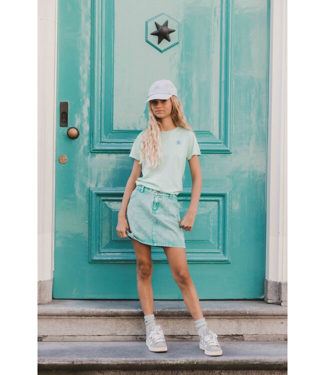 T-shirt Pastel Lime Modal/Cotton