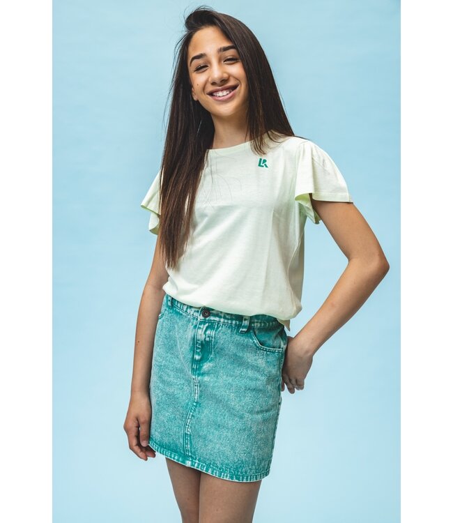 T-shirt Pastel Lime Modal/Cotton