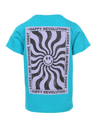 LOOXS 10sixteen T-shirt Aqua Blue cotton/modal LOOXS 10sixteen T-shirt Aqua Blue cotton/modal