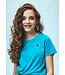 T-shirt Aqua Blue katoen/modal