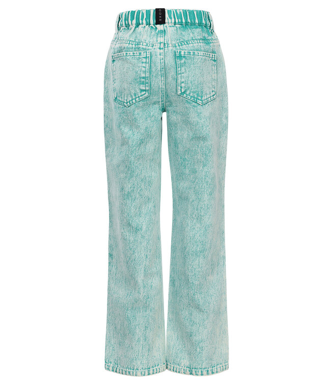 Jeans straight leg Groen