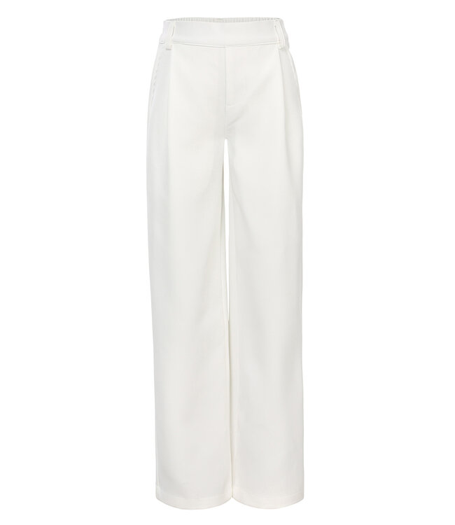 Pantalon wide leg White