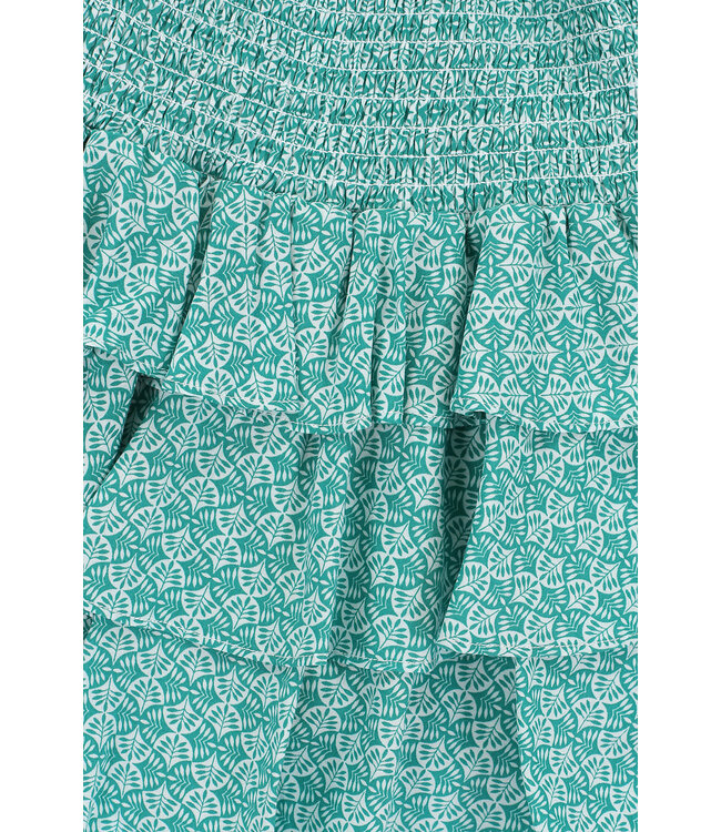 Frilly skirt woven Green Cotton/Viscose