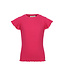 T-shirt Fuchsia ribjersey