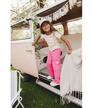 LOOXS Little Sweat broek Cargo Fuchsia
