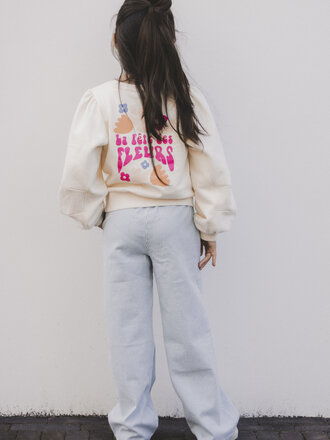 LOOXS Little Sweater Crème Backprint  LOOXS Little Sweater Crème Backprint