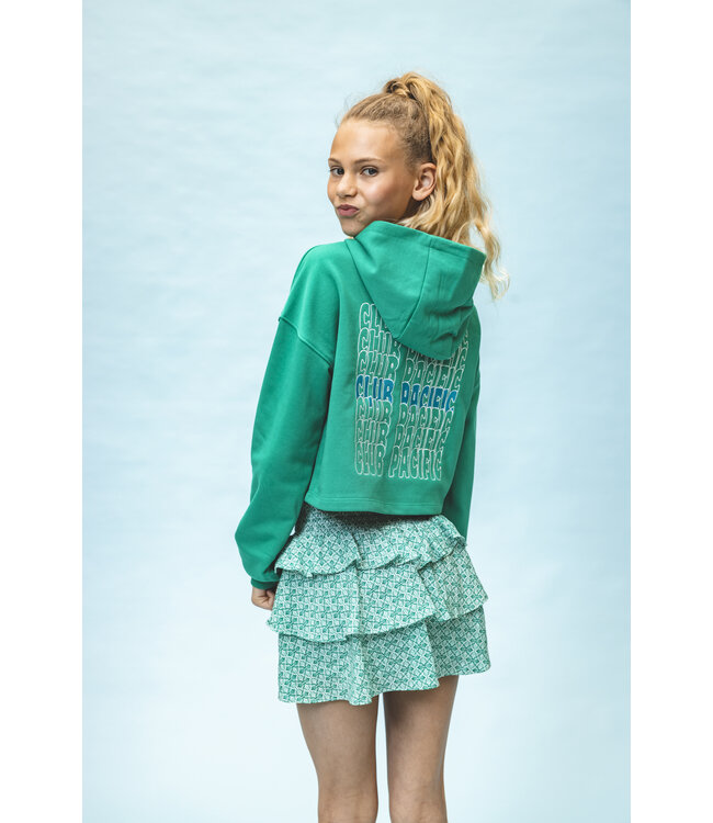 Frilly skirt woven Green Cotton/Viscose
