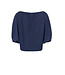LXS Navy top Vleermuis mouw