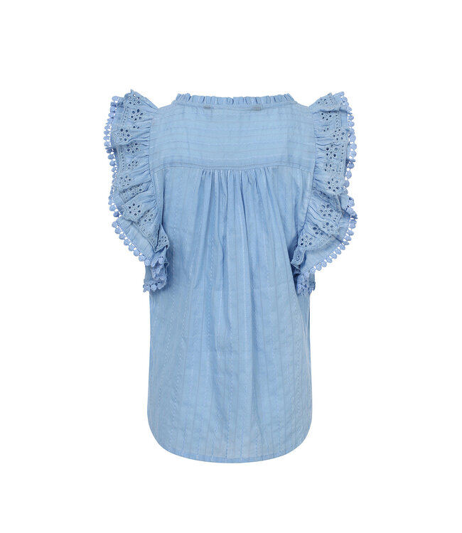 Boho Top Sky Blue