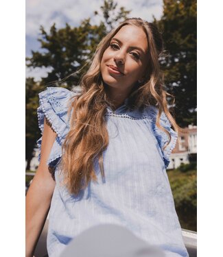 LOOXS 10sixteen Boho Top Sky Blue