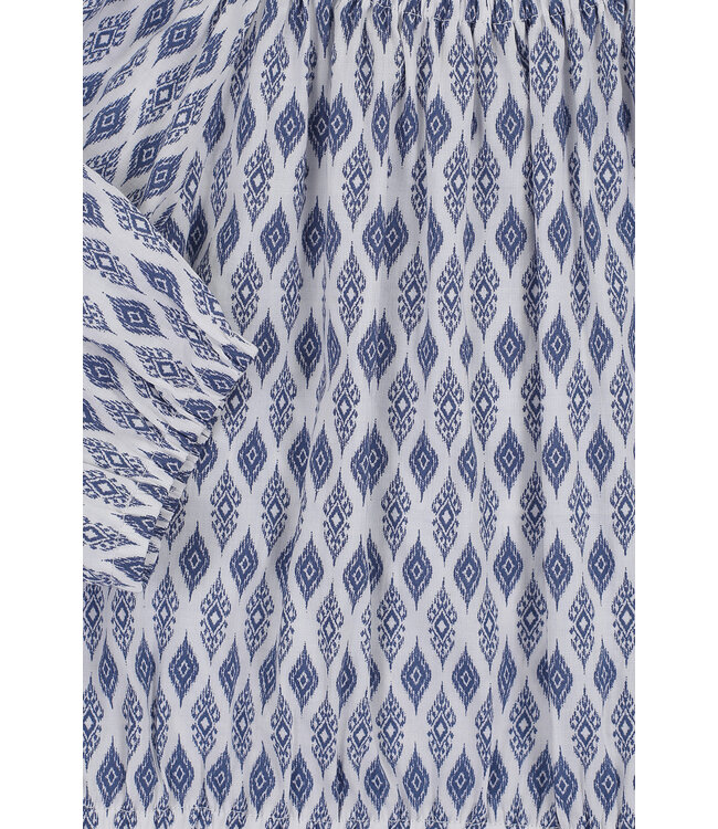 Offshoulder top Blue print