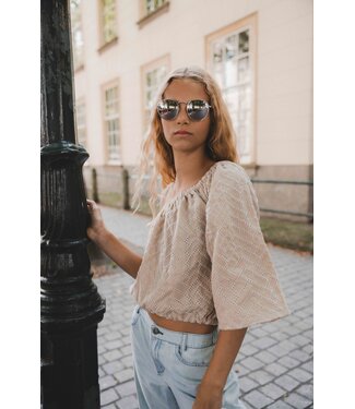 LOOXS 10sixteen One shoulder Blouse Biscuit