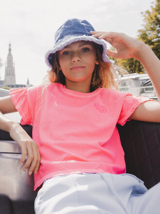 LOOXS 10sixteen T-shirt Neon Pink LOOXS 10sixteen T-shirt Neon Pink