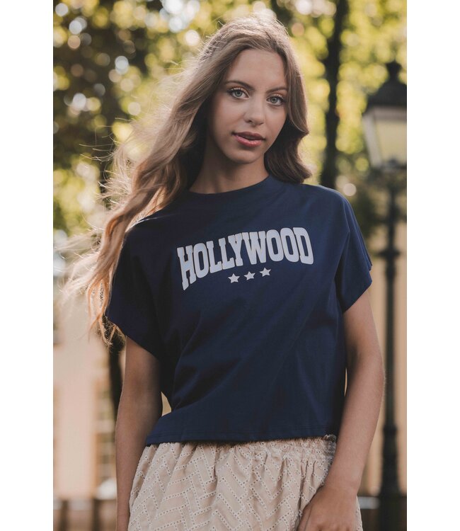 T-shirt Navy Hollywood