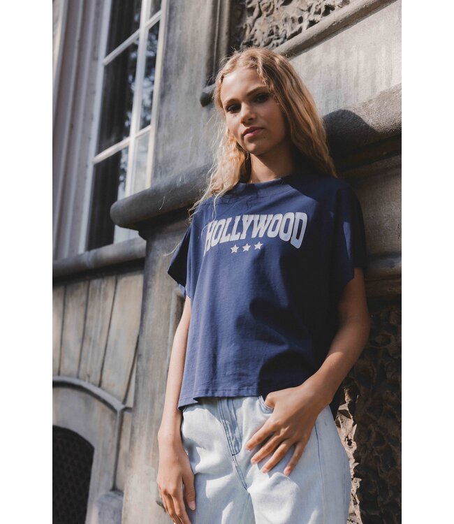 T-shirt Navy Hollywood