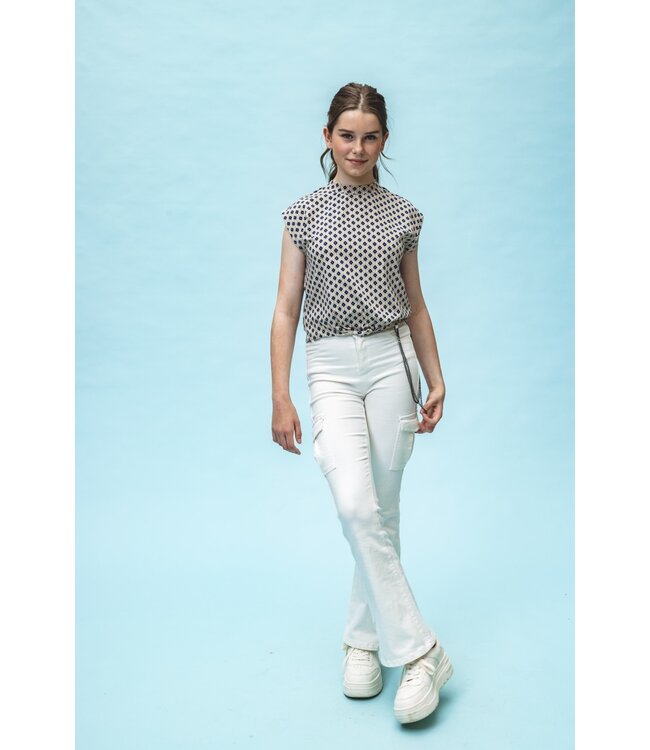 Jersey sleeveless top Mediterrane