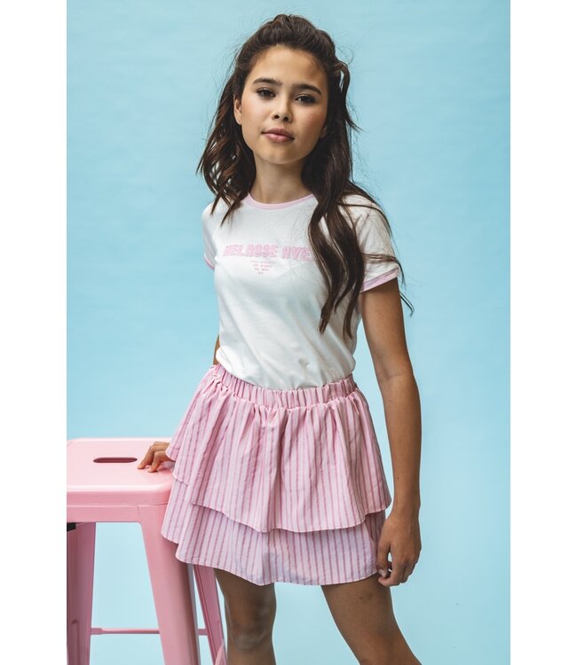 Skort Pastel Pink Stripe