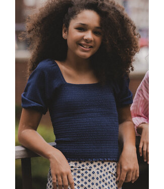 LOOXS 10sixteen Navy top met smock